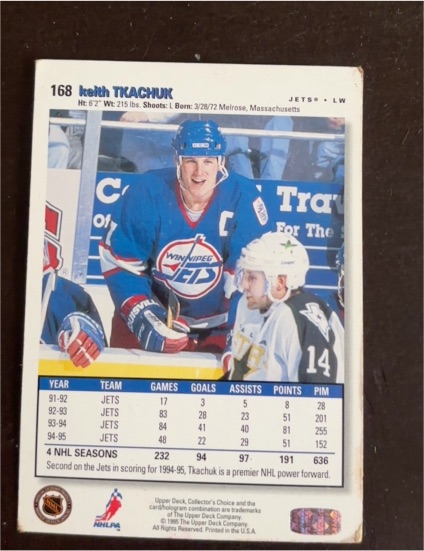 1990-91 Upper Deck #168 Keith Tkachuk — front