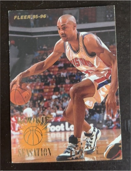 1995-96 Fleer #2 Grant Hill Rookie Sensation — front