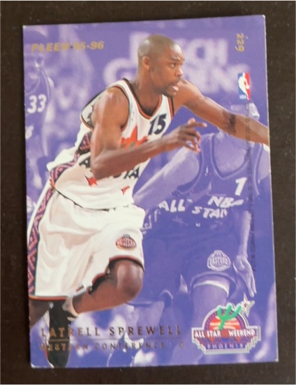 1995-96 Fleer #229 Latrell Sprewell — front