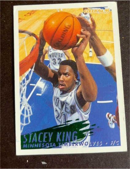 1994-95 Fleer #132 Stacey King Minnesota Timberwolves — front