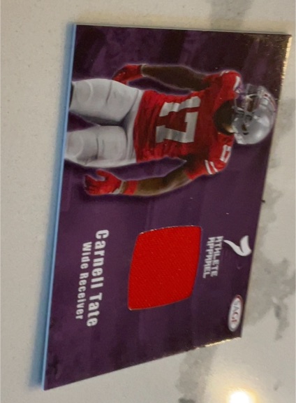 2026 Sage Athlete Apparel #AA-CT Carnell Tate — front
