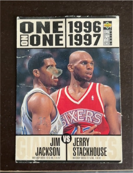 1996-97 Upper Deck Collector's Choice #360 Jim Jackson / Jerry Stackhouse — front