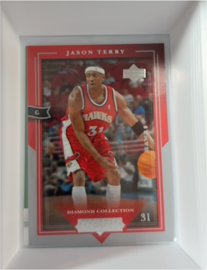 2000 Upper Deck Black Diamond #100 Jason Terry Diamond Debut — front