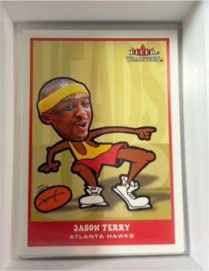 2002-03 Fleer Tradition Heads Up #HU2 Jason Terry — front
