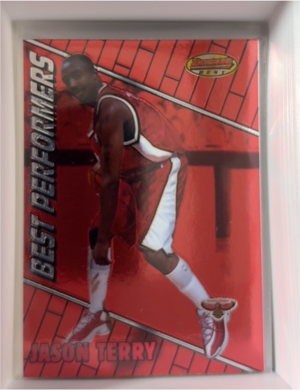 1999-00 Bowman's Best #100 Jason Terry Best Performers — front