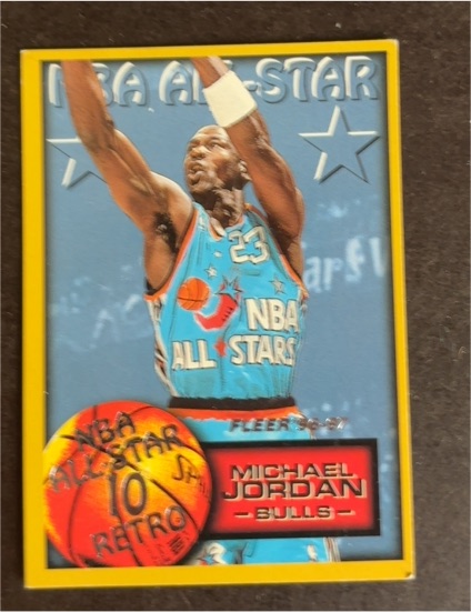 1996-97 Fleer #282 Michael Jordan NBA All-Star Retro Chicago Bulls — front