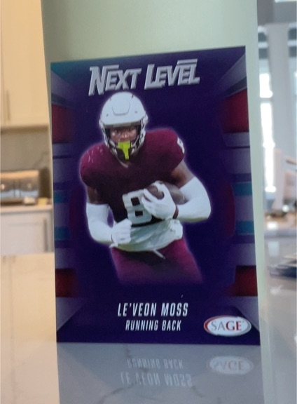 2026 SAGE Low Series #95 Le'Veon Moss Next Level Purple — front