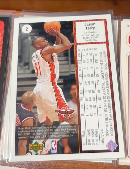 2002 Upper Deck #2 Jason Terry — front