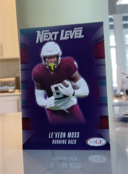 2026 SAGE Low Series #95 Le'Veon Moss Next Level — front