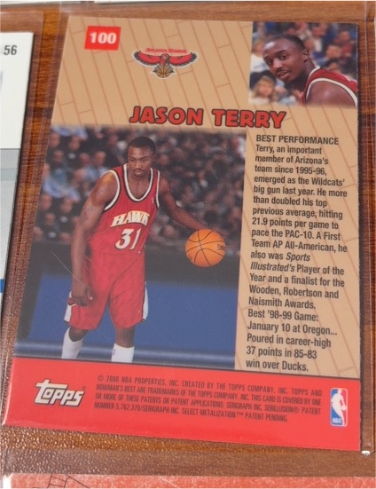 2000 Topps #100 Jason Terry — front