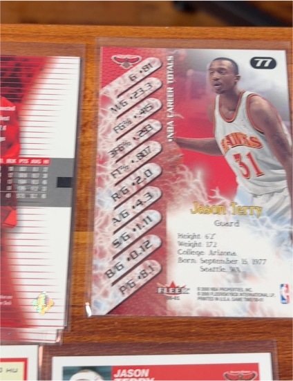 1999 Fleer #77 Jason Terry — front