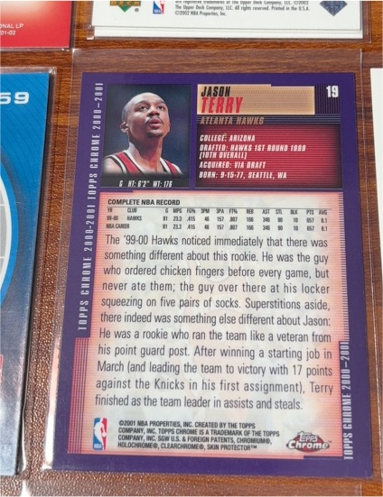 2001 Topps Chrome #19 Jason Terry — front