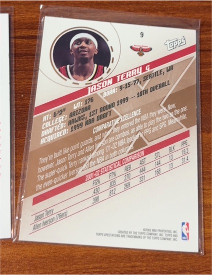 2001-02 Topps #9 Jason Terry — front