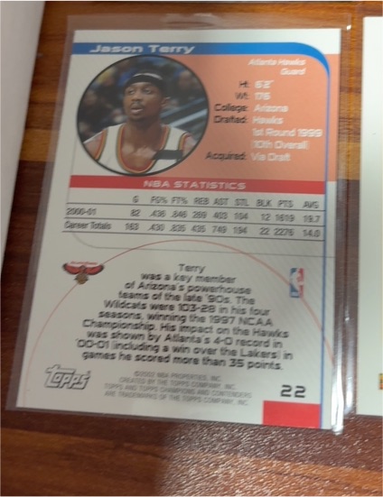 2000-01 Topps #22 Jason Terry — front