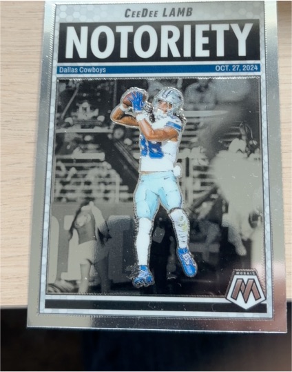 2025 Panini Mosaic #8 CeeDee Lamb Notoriety — front
