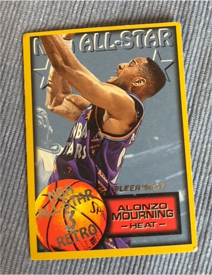 1996-97 Fleer #292 Alonzo Mourning — front