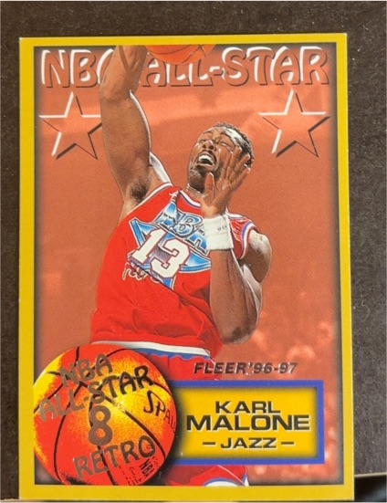 1996-97 Fleer NBA All-Star Retro #284 Karl Malone — front