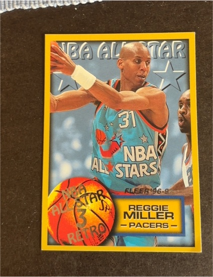 1996-97 Fleer #291 Reggie Miller NBA All-Star Retro — front