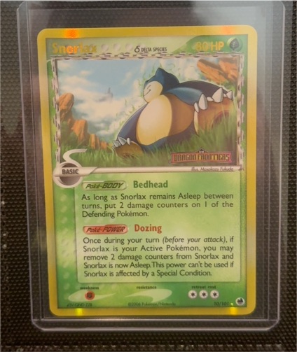 2006 Pokémon Dragon Frontiers #10 Snorlax Delta Species — front