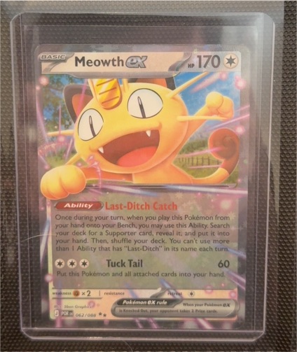 2014 Pokémon XY Ancient Origins #062 Meowth EX — front