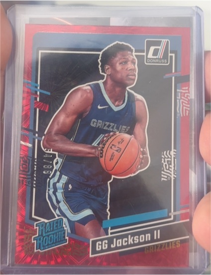 2023-24 Panini Donruss #232 GG Jackson II Red Rated Rookie — front