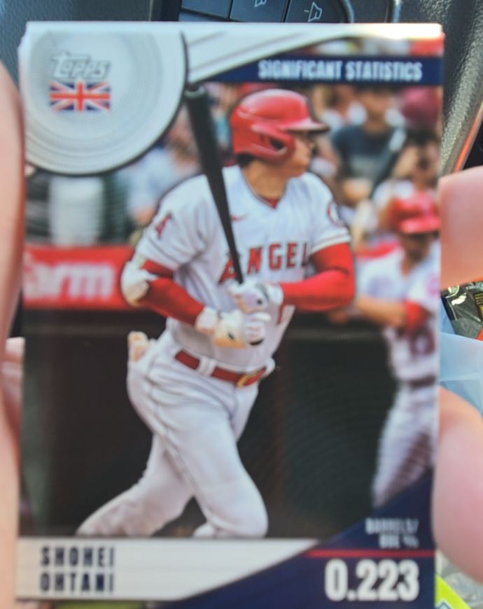 2022 Topps UK Edition Significant Statistics #SS-2 Shohei Ohtani — front