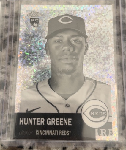 2022 Topps Chrome Platinum Anniversary #77 Hunter Greene — front