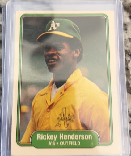 1982 Fleer #92 Rickey Henderson — front