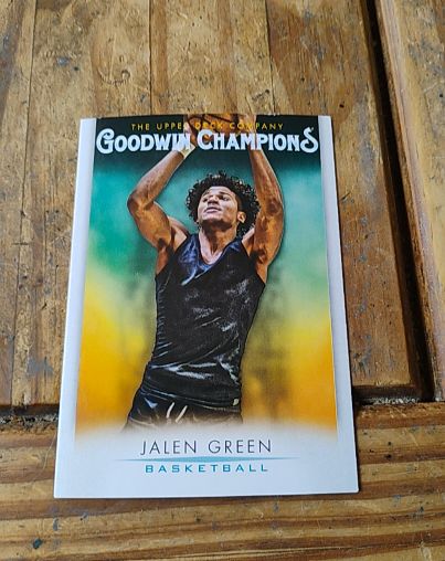 2021 Upper Deck Goodwin Champions #60 Jalen Green — front