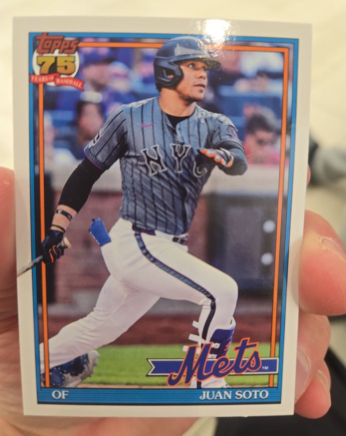 2026 Topps Series 1 75th Anniversary #T91-82 Juan Soto — front