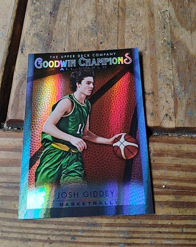 2021 Upper Deck Goodwin Champions #GB-14 Josh Giddey All-World Basketball — front