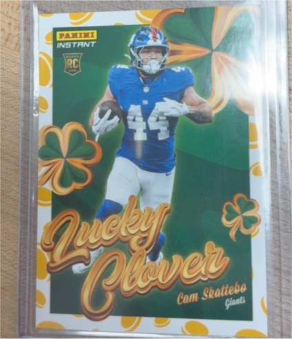 2025 Panini Instant #19 Cam Skattebo — front
