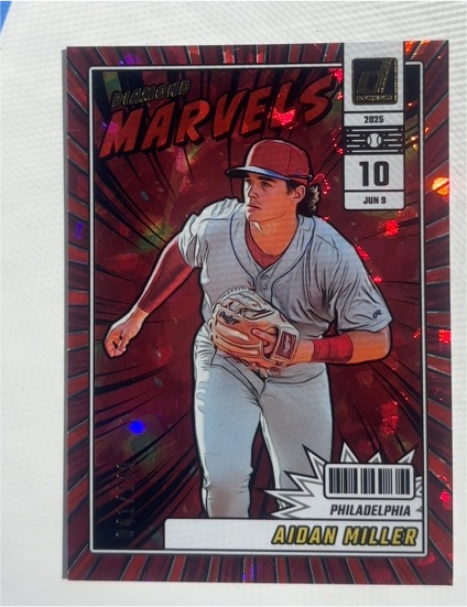 2025 Panini Donruss Diamond Marvels #19 Aidan Miller — front