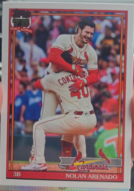 2026 Topps Series 1 1991 Topps #T91-95 Nolan Arenado — front
