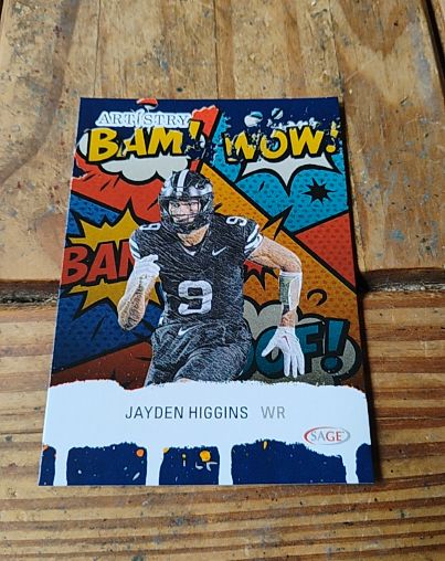2025 Sage Artistry #71 Jayden Higgins — front