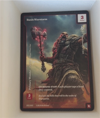 Wonders of the First Raxis Warstorm #3 Call of the Stones — front