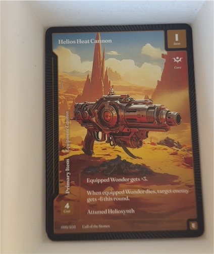 2025 Call of the Stones #090 Helios Heat Cannon — front