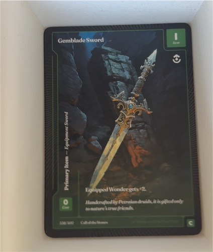 2023 Call of the Stones Gemblade Sword — front
