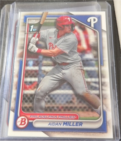 2024 Bowman #BP-27 Aidan Miller Philadelphia Phillies — front