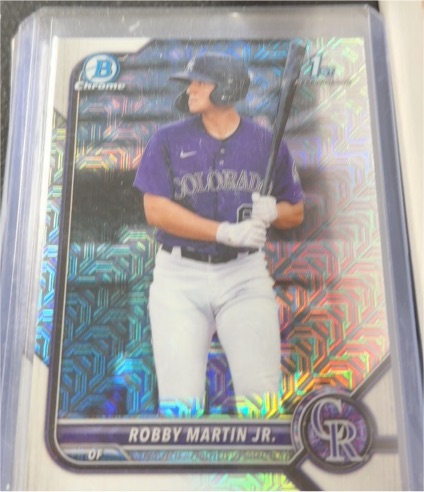 2022 Bowman Chrome Prospects #BCP-43 Robby Martin Jr. — front