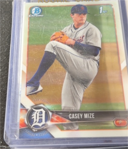 2018 Bowman Chrome Draft #BDC-1 Casey Mize — front
