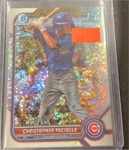 2022 Bowman Draft Chrome #BDC-185 Christopher Paciolla — front