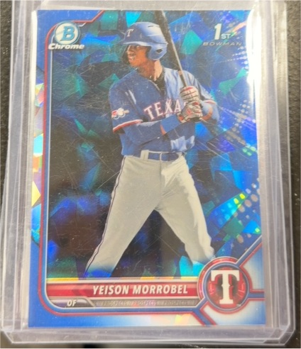 2022 Bowman Chrome Sapphire #BCP-200 Yeison Morrobel — front