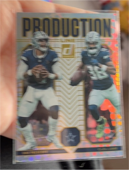 2025 Panini Donruss Production Line #3 Dak Prescott CeeDee Lamb — front
