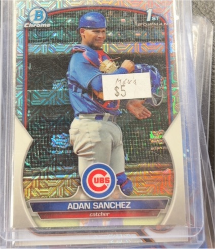 2023 Bowman Chrome #BCP-219 Adan Sanchez — front