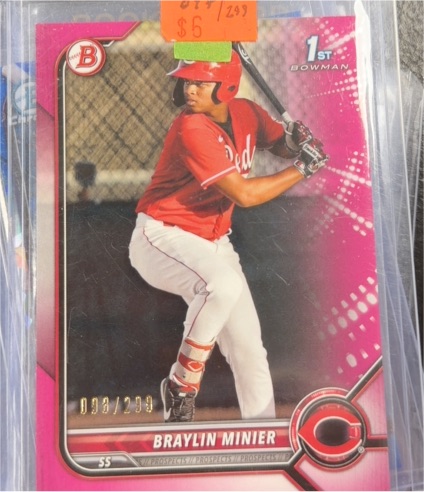 2022 Bowman #BP-93 Braylin Minier — front