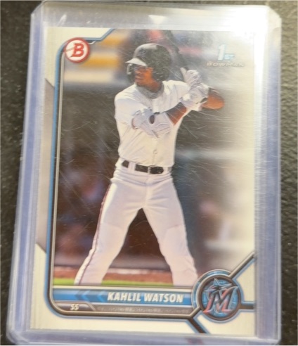 2022 Bowman #BP-3 Kahlil Watson — front