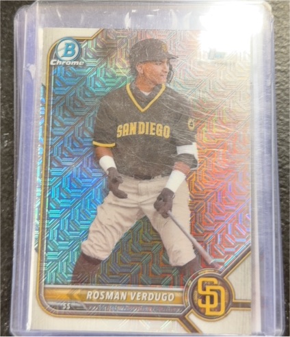 2022 Bowman Chrome #BCP-193 Rosman Verdugo — front