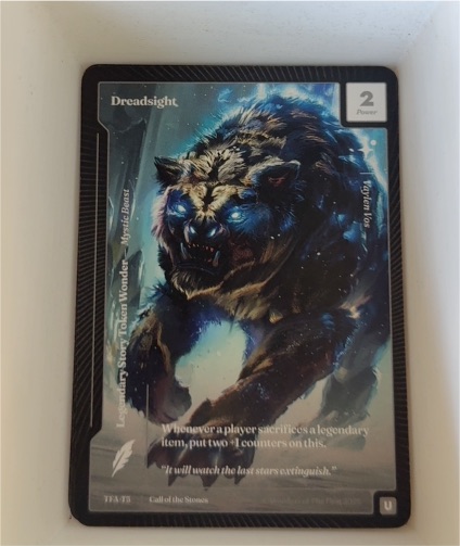 Force of Will TFA-75 Dreadsight — front