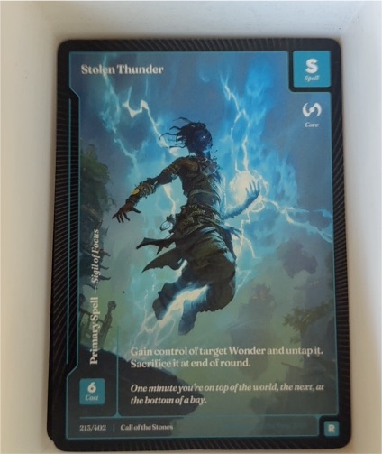 2025 Wonders of the First #213 Stolen Thunder — front
